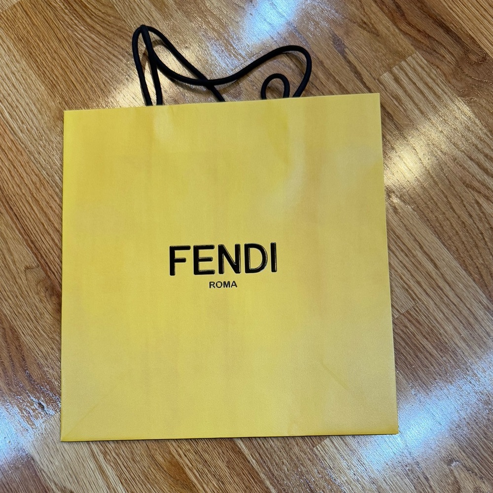Fendi Yellow Shopping Bag